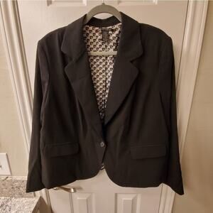 PIERRE CARDIN black blazer‎ jacket plus size 22